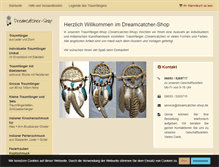 Tablet Screenshot of dreamcatcher-shop.de